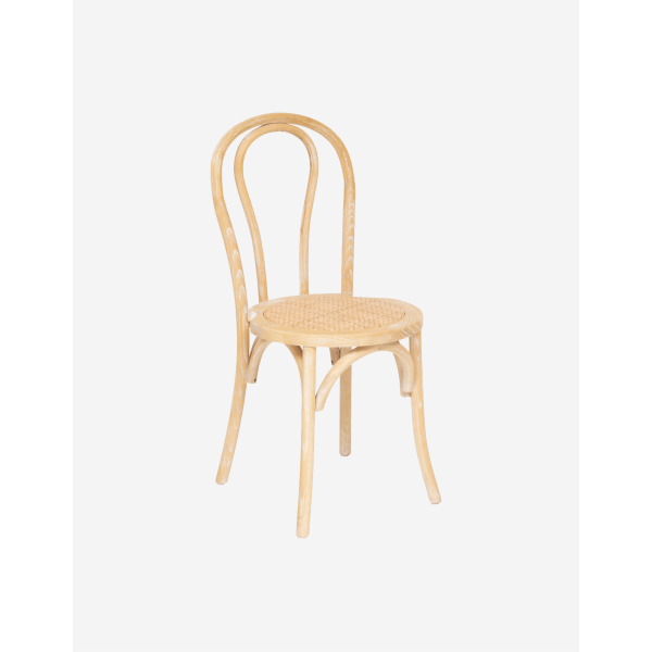 SILLA BISTRO DELMO PATAS DE OLMO NATURAL BLANQUEAD