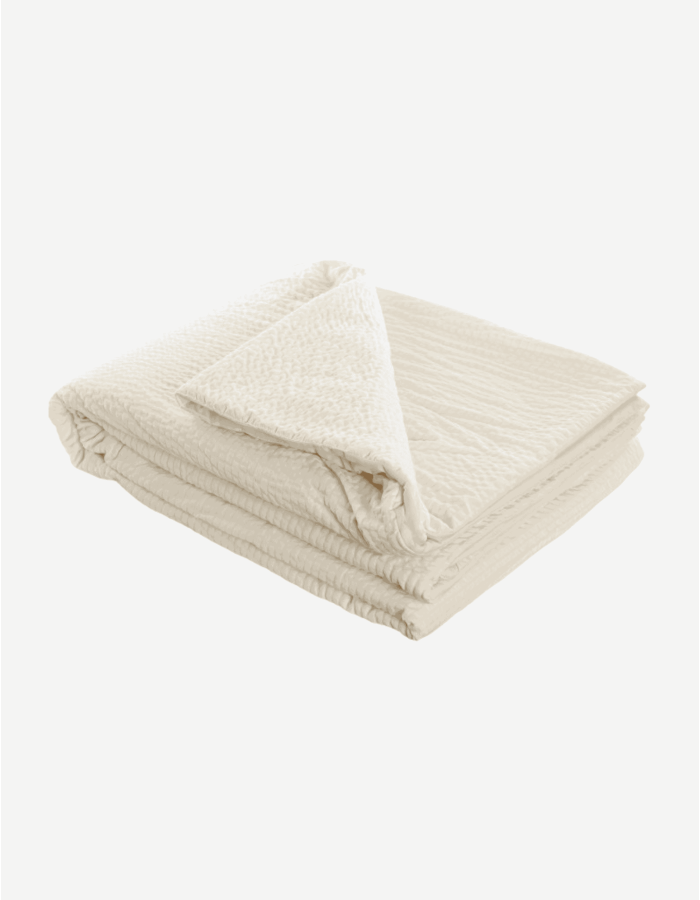 COLCHA POLIESTER 180X260 120GSM MARFIL