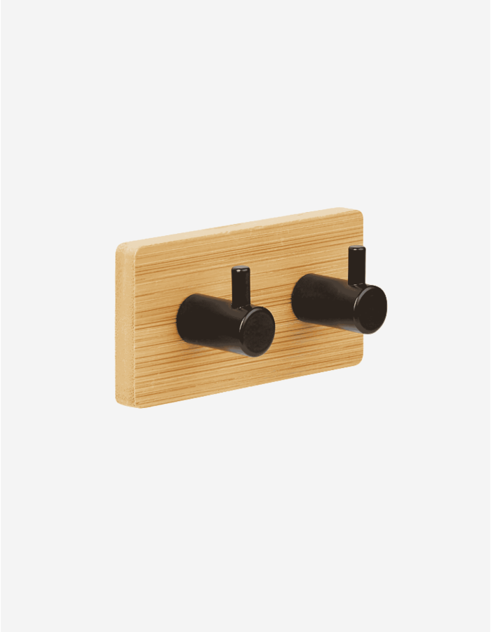 PERCHA ADHESIVA STIKY BAMBÚ 2 POMOS