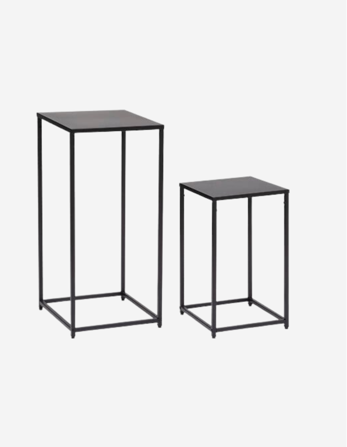 MESA DE CENTRO METAL NEGRO T2