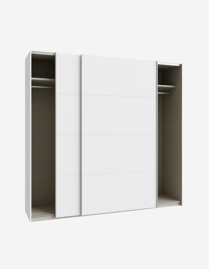 ARMARIO CON CORREDERAS BLANCO 220X210