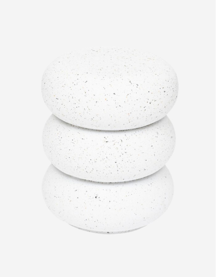 MESA AUXILIAR "STONETO" MAGNESIO BLANCO
