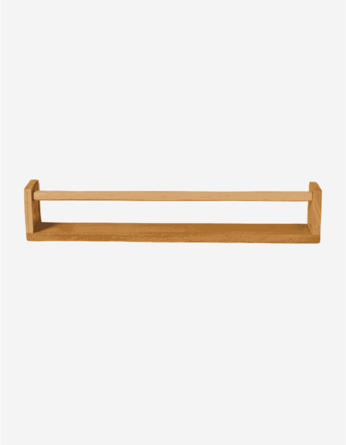 ESTANTE MADERA REVERSIBLE CON BARRA