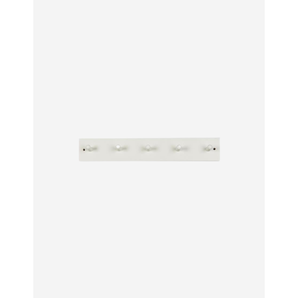 PERCHERO MADERA BLANCA 5 GANCHOS