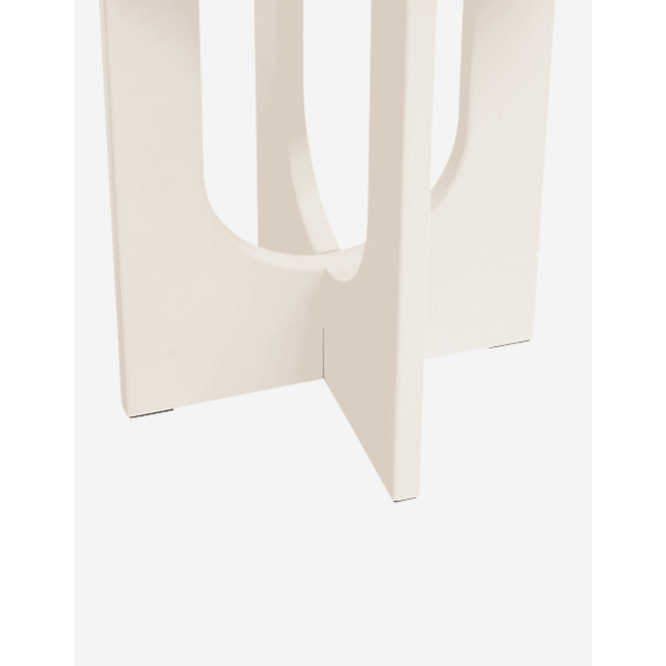 MESA DE CAFÉ "BLOOM" 40CM MARFIL