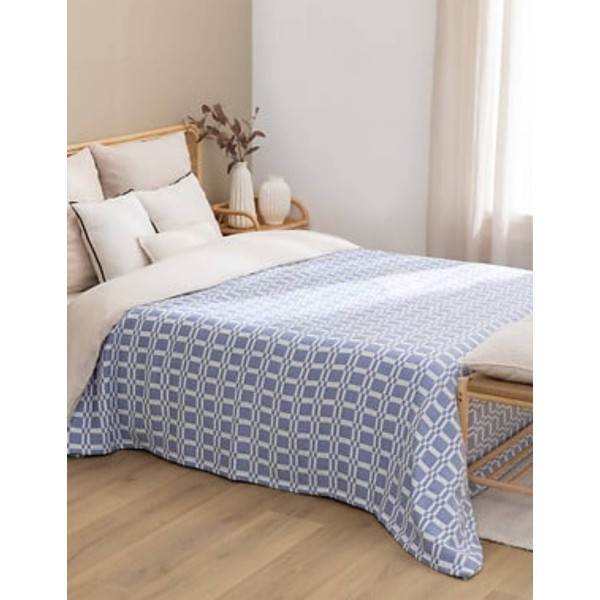 COLCHA NUVIA CARRO 240X260 AZUL