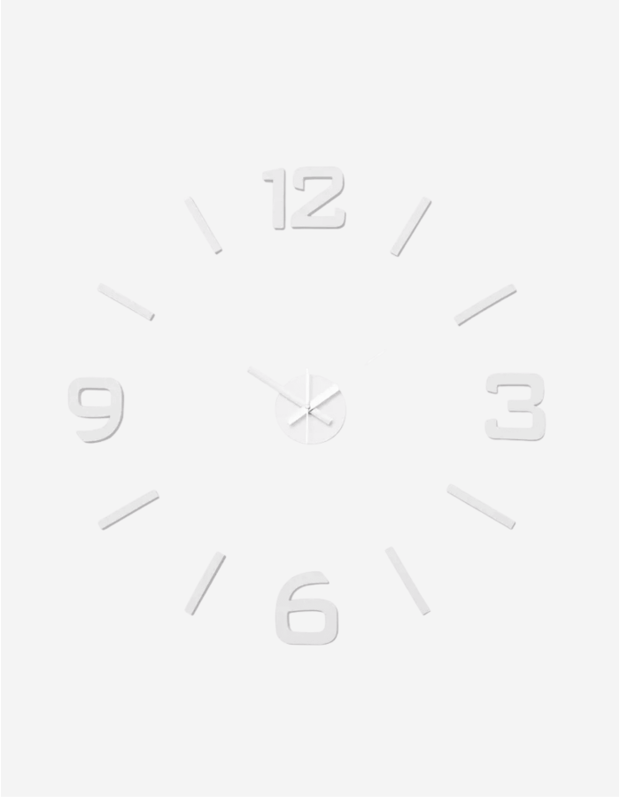 RELOJ WALL STICKER EVA-PP BLANCO