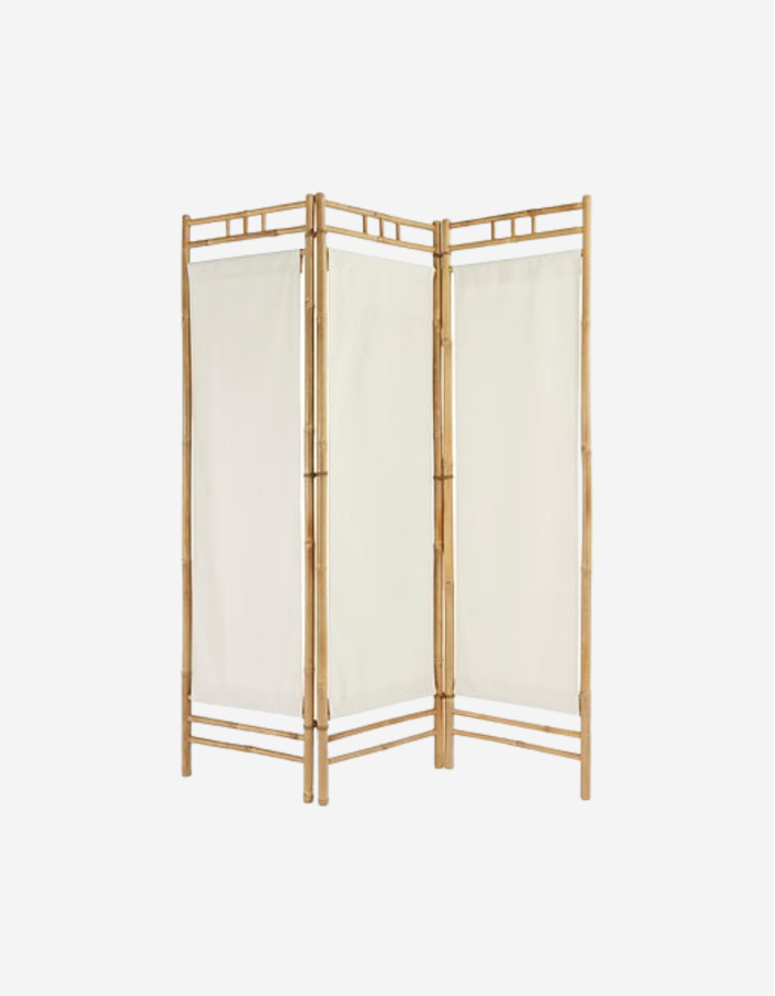 BIOMBO KAEL 135X170 BAMBÚ Y TELA
