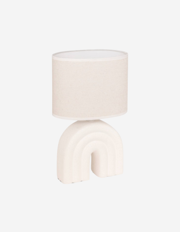 LÁMPARA DE MESA GABIN BLANCO