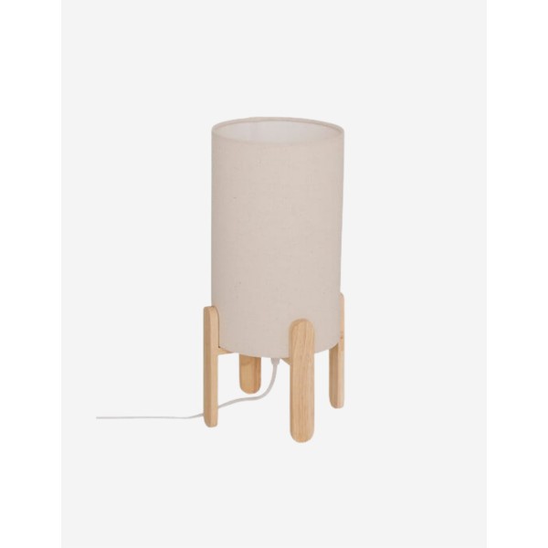 LÁMPARA DE MESA RAFA BASE DE MADERA