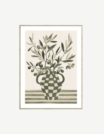 LIENZO ENMARCADO OLIVA CLAUDIA 45X60