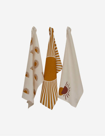 SET 3 PAÑOS DE COCINA SOLARIS 45X70