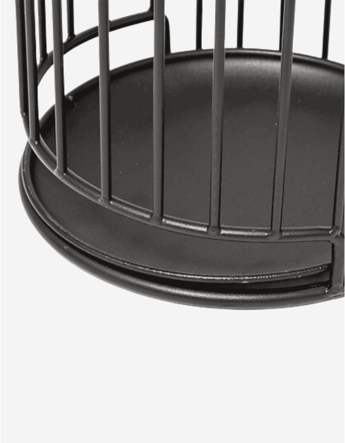 PARAGÜERO METAL NEGRO D21X47