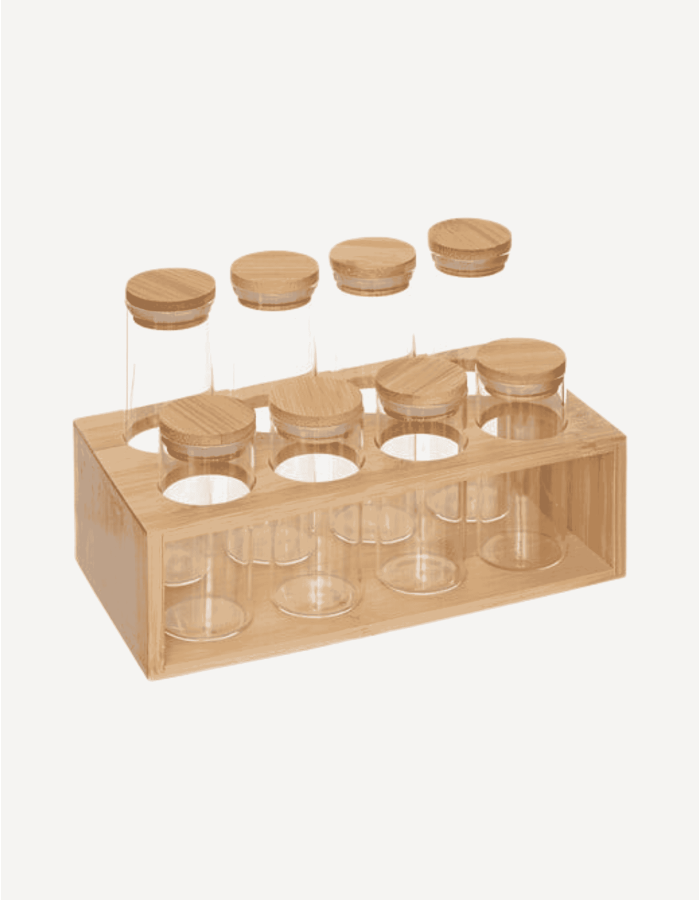 ORGANIZADOR ESPECIAS CON 8 TARROS