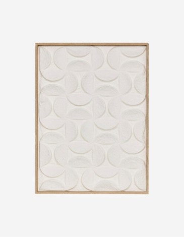 CUADRO 3D KAILANI BLANCO 60X80