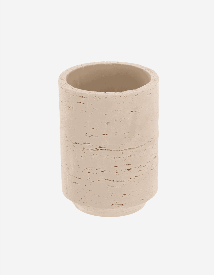 VASO PORTACEPILLOS EFECTO TUFO