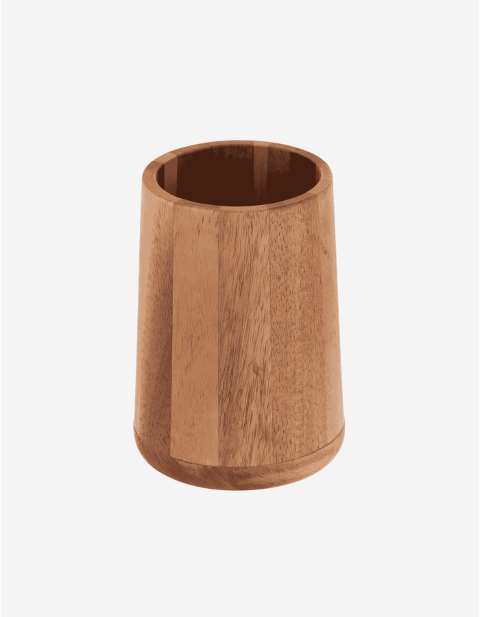 VASO PORTACEPILLOS DE ACACIA
