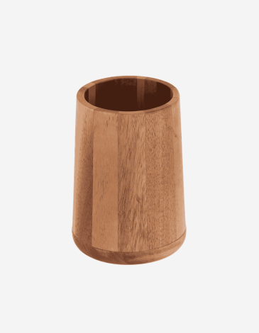 VASO PORTACEPILLOS DE ACACIA