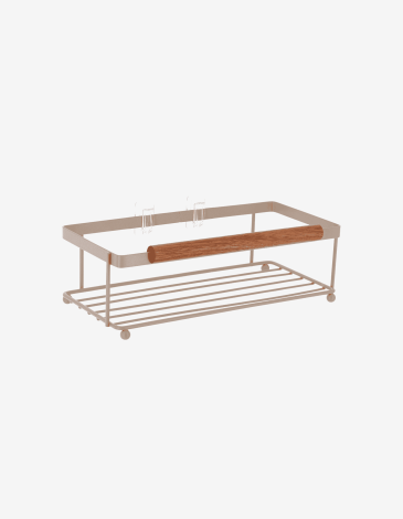 ESTANTE RECTANGULAR ACACIA BEIGE ADHESIVO