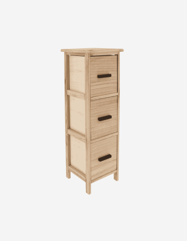 MUEBLE PAULOWNIA MDF 3 CAJONES