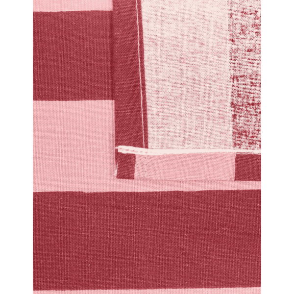 MANTEL CHERI 150X250 RAYAS ROJO