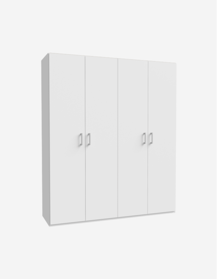 ARMARIO 4P ABATIBLES BLANCO 177CM