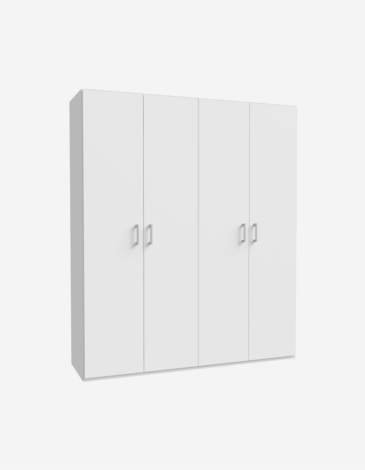 ARMARIO 4P ABATIBLES BLANCO 177CM