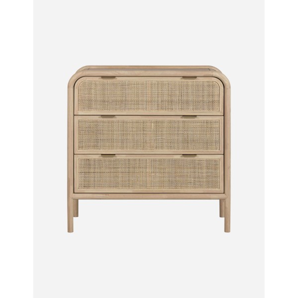 COMODA ABETO RATAN 79X39X80 NATURAL
