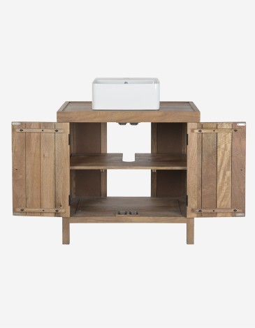 MUEBLE DE BAÑO MANGO CERAMICA 81X56X95 NATURAL