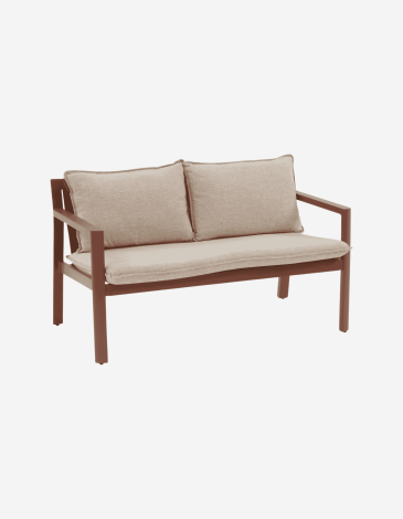CONJUNTO EXTERIOR FLOVIA 4 PLAZAS CAOBA