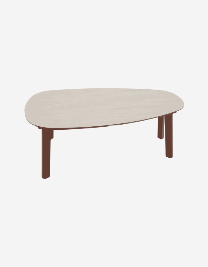 CONJUNTO EXTERIOR FLOVIA 4 PLAZAS CAOBA