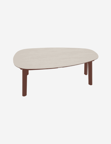 CONJUNTO EXTERIOR FLOVIA 4 PLAZAS CAOBA