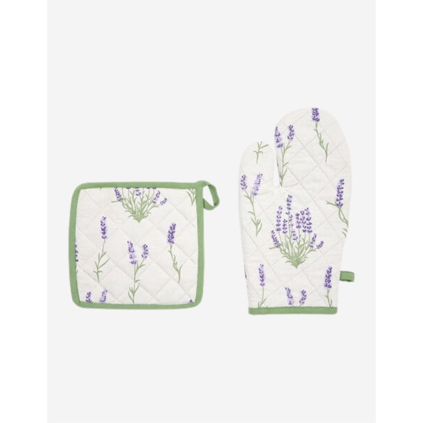 GUANTE Y AGARRADERA GARRIGUE ALG. ESTAMPADO