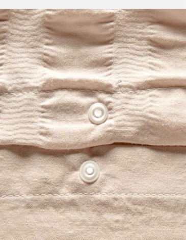 JUEGO DE CAMA IRHIA 240X220CM SEERSUCKER BEIGE 