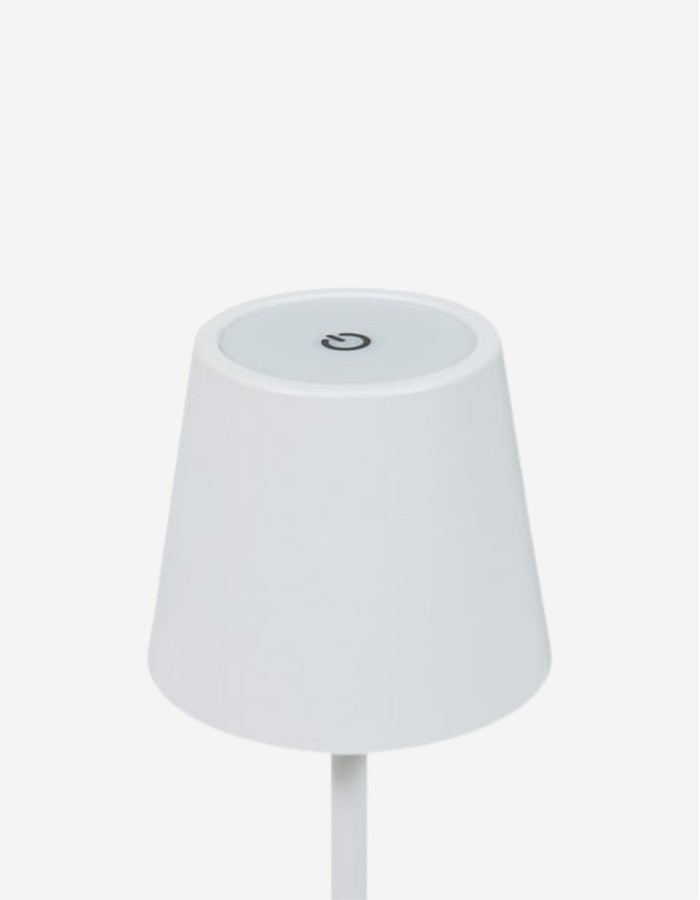 LÁMPARA EXTERIOR CODY ALTO 36CM METAL BLANCO
