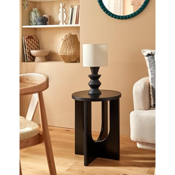 MESA DE CAFÉ "BLOOM" 40CM NEGRO 