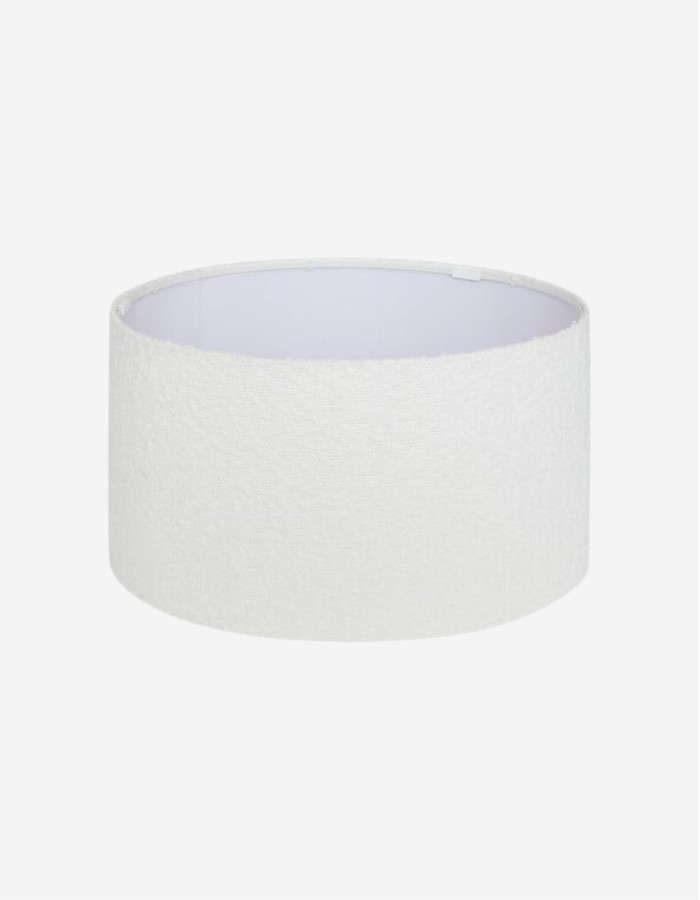 PANTALLA BELLINE 40CM DIAM. BOUCLE BLANCO