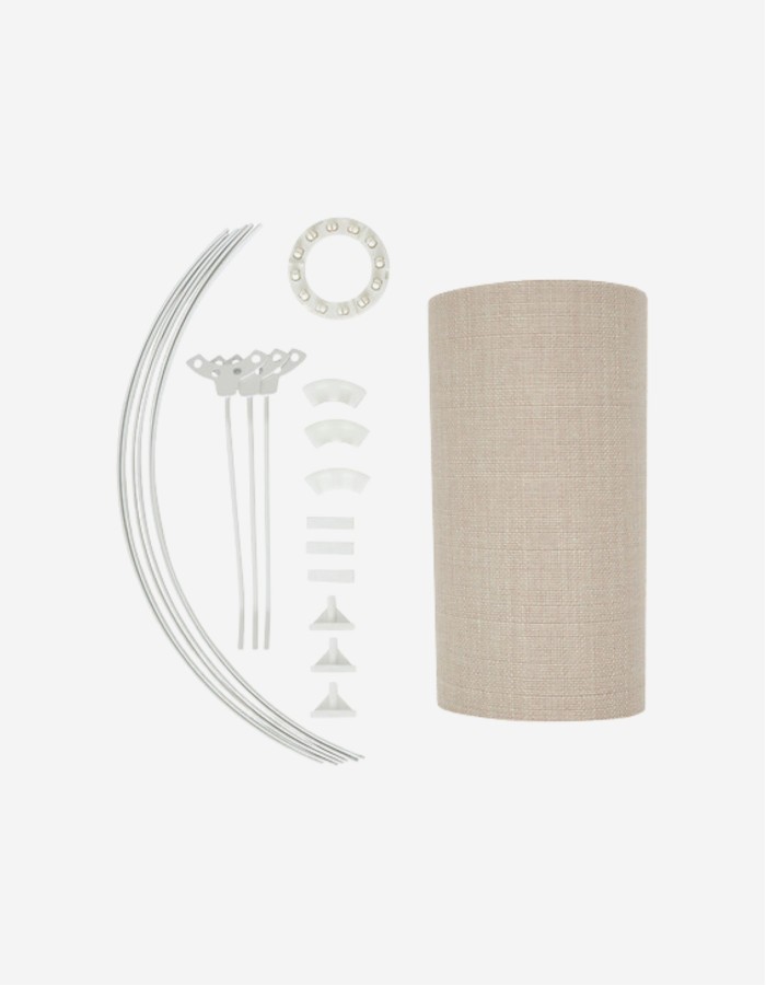 PANTALLA BELLINE 50CM DIAM. LINO BEIGE 