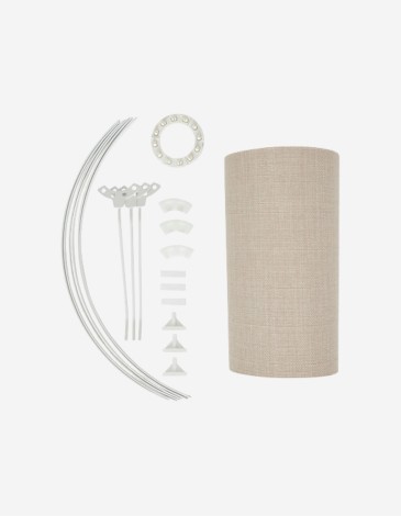 PANTALLA BELLINE 50CM DIAM. LINO BEIGE 