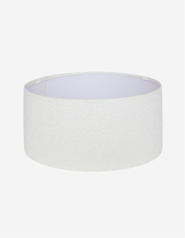 PANTALLA BELLINE 50CM DIAM. BOUCLE BLANCO