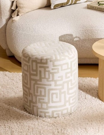 PUF DELOR MODERNISTA 36CM BLANCO