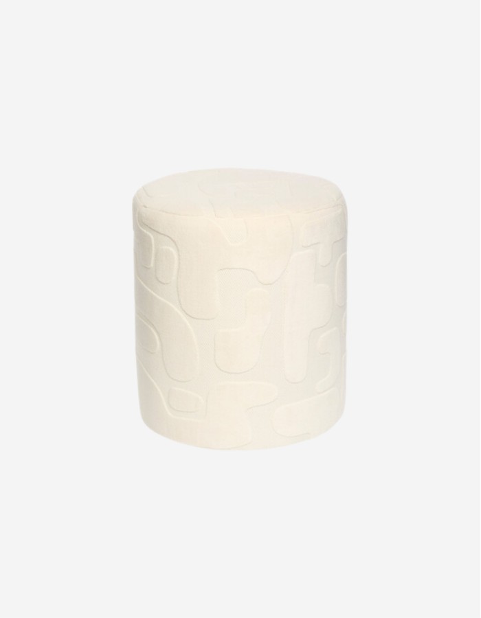 PUF DELOR DECORADOR 36CM BLANCO