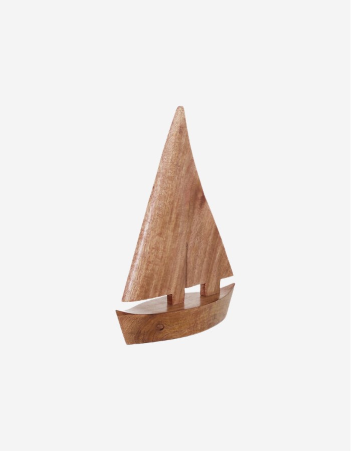BARCO DECORATIVO OCEA 33CM ALTO MAD. MANGO