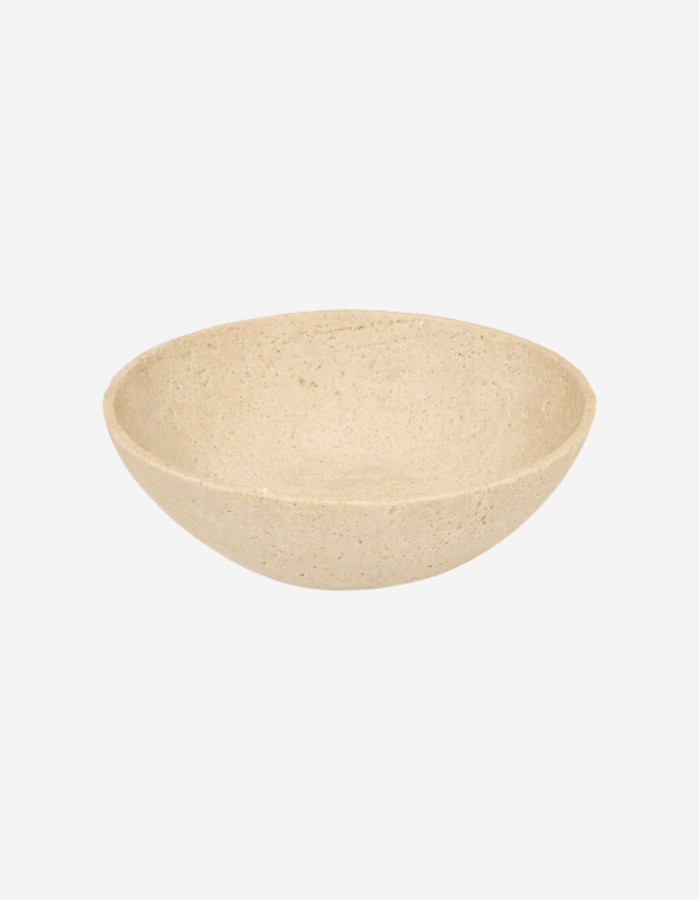 CUENCO TRAVI DIÁMETRO 24,5 CM RESINA BEIGE