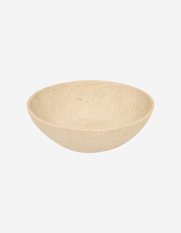CUENCO TRAVI DIÁMETRO 24,5 CM RESINA BEIGE