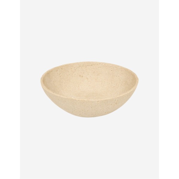 CUENCO TRAVI DIÁMETRO 24,5 CM RESINA BEIGE