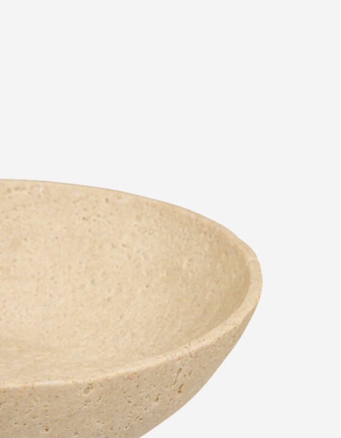 CUENCO TRAVI DIÁMETRO 24,5 CM RESINA BEIGE