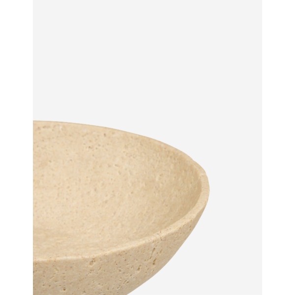 CUENCO TRAVI DIÁMETRO 24,5 CM RESINA BEIGE