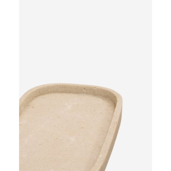 VACÍA BOLSILLOS TRAVI LARGO 27 CM RESINA BEIGE
