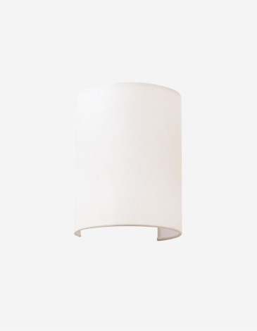LÁMPARA DE PARED CON PANTALLA DE TELA EN TONO BEIG